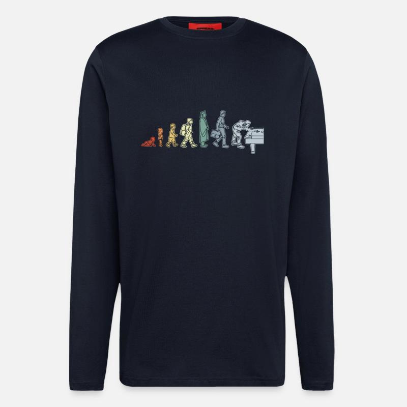 Pool Evolution - Langarmshirt - made by SPREAD  - DARK NAVY