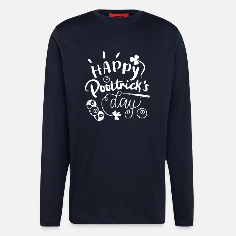 Pool St. Patrick's Day - Longsleeve - made by SPREAD  - DARK NAVY