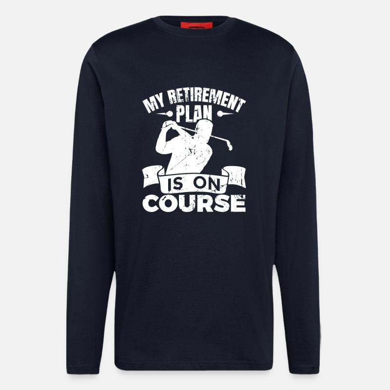 Golfspieler Ruhestand - Langarmshirt - made by SPREAD  - DARK NAVY
