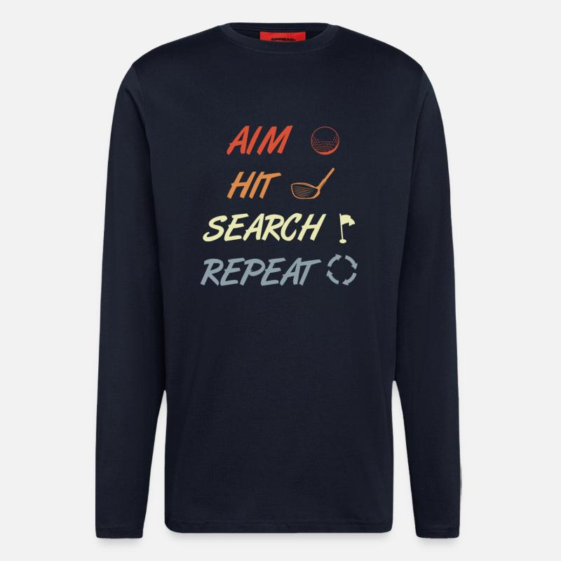 Golf Routine - Longsleeve - made by SPREAD  - DARK NAVY