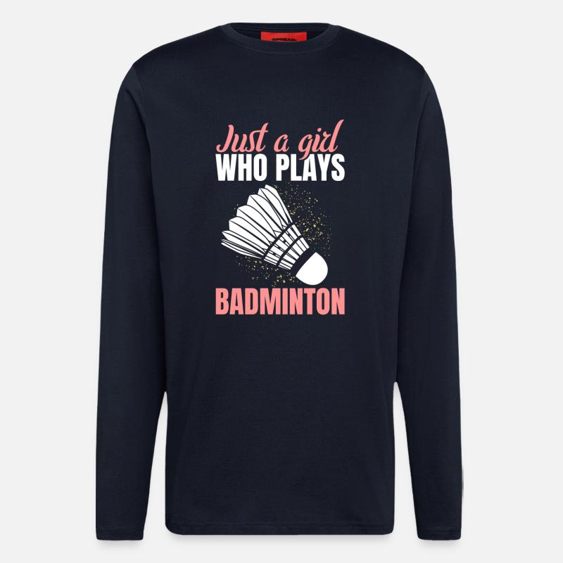 Badminton Mädchen - Langarmshirt - made by SPREAD  - DARK NAVY