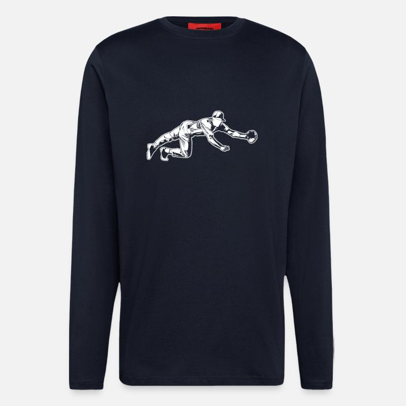 Baseball Catcher - Langarmshirt - made by SPREAD  - DARK NAVY