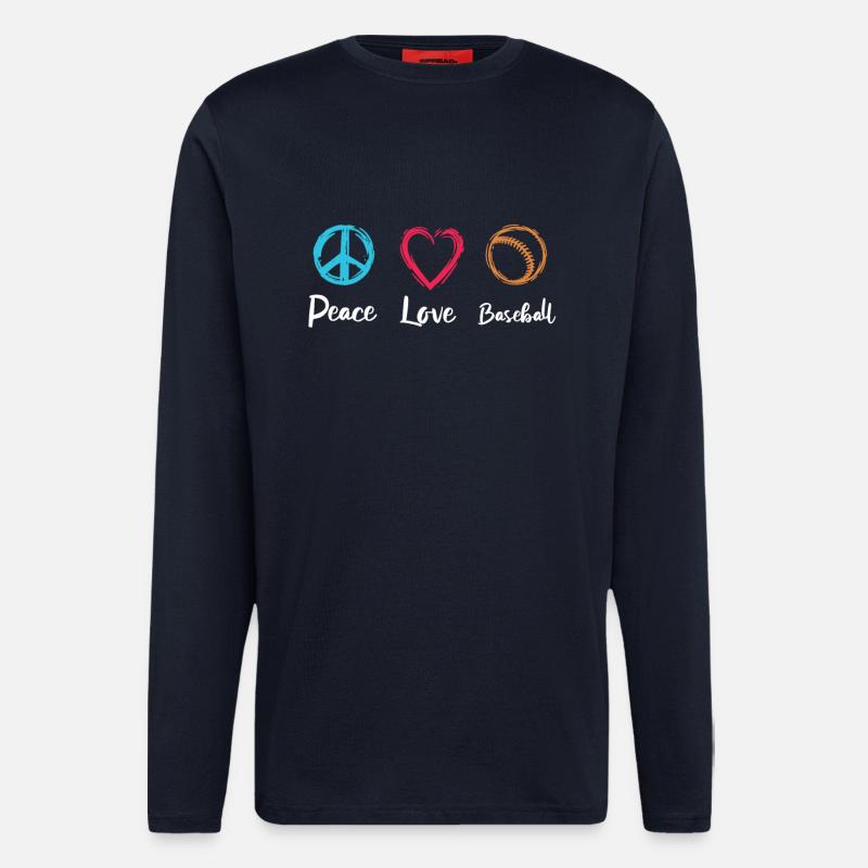 Baseball Liebe - Langarmshirt - made by SPREAD - DARK NAVY