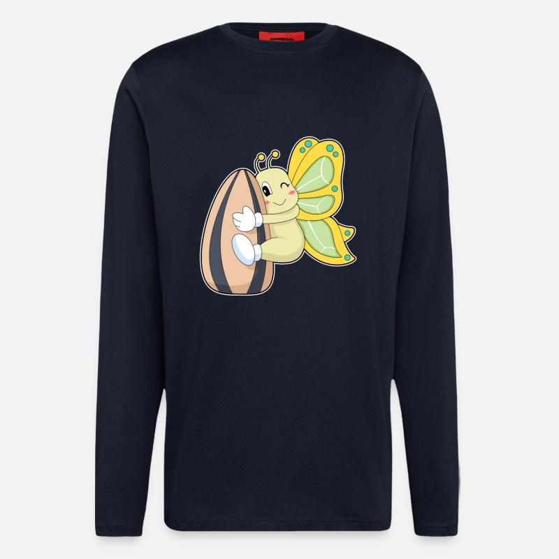 Schmetterling Samen - Langarmshirt - made by SPREAD  - DARK NAVY