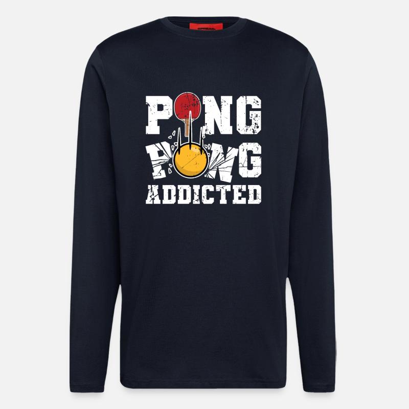 Funny ping pong saying - Longsleeve - made by SPREAD - DARK NAVY