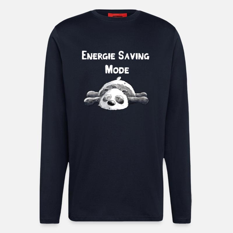 Träumender Panda Bär - Langarmshirt - made by SPREAD  - DARK NAVY