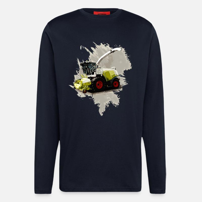 Moissonneuse-batteuse Claas LEXION 8700 - Manches longues bio décontracté fabriqué en UE - DARK NAVY