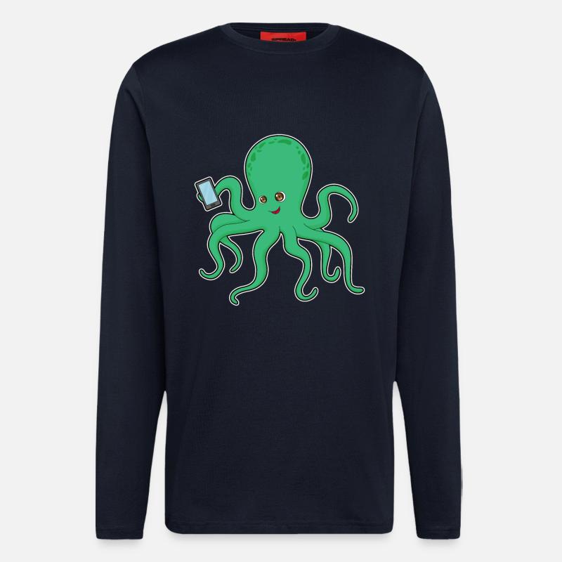Octopus Mobile - Longsleeve - made by SPREAD - DARK NAVY