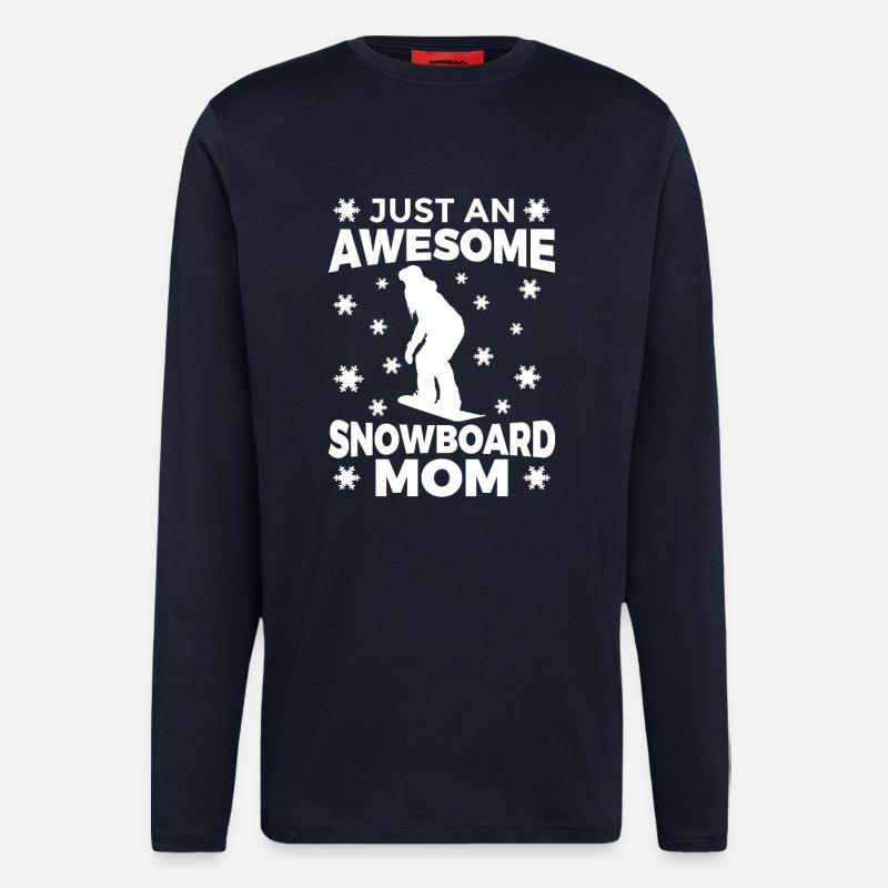Tolle Snowboard Mutter - Langarmshirt - made by SPREAD  - DARK NAVY