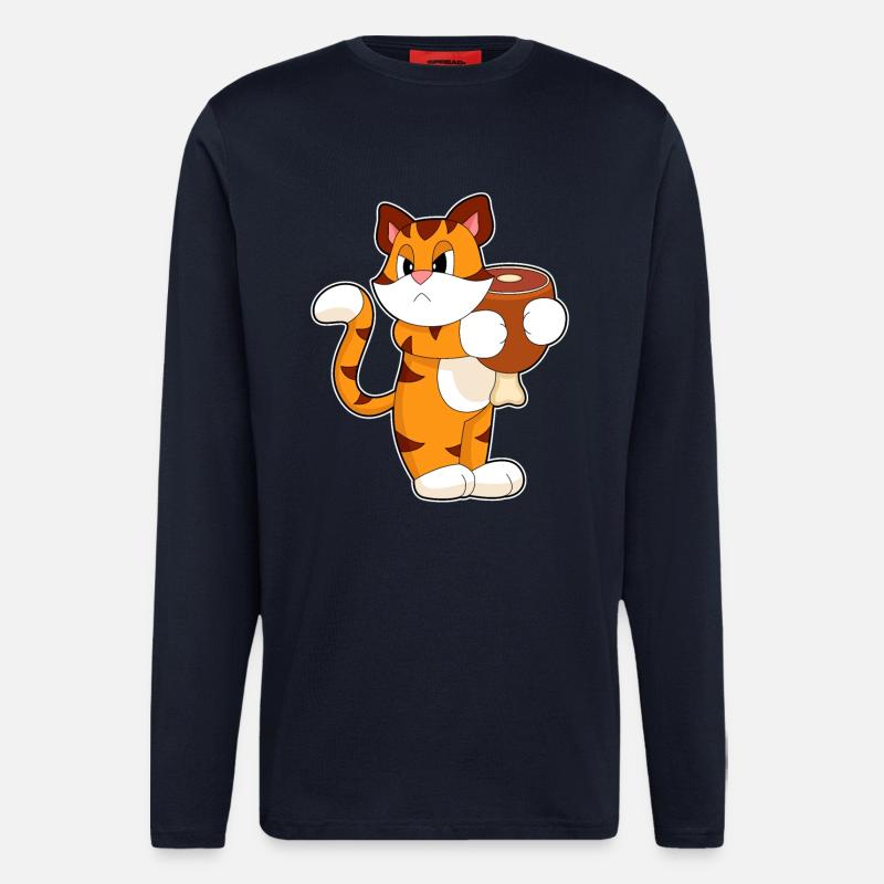 Tiger Fleisch - Langarmshirt - made by SPREAD  - DARK NAVY