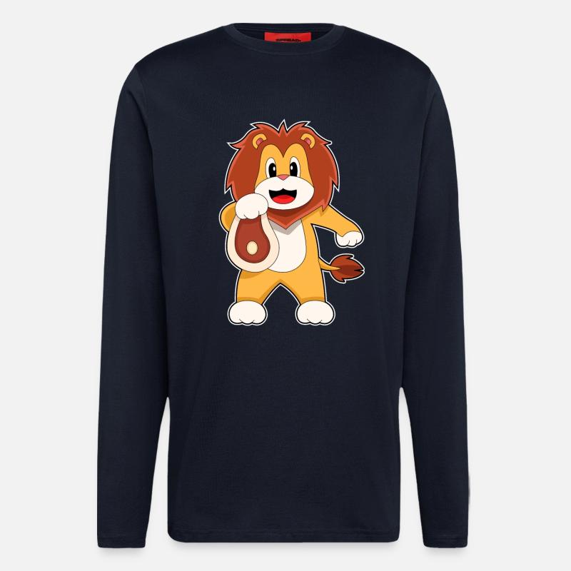 Löwe Fleisch - Langarmshirt - made by SPREAD  - DARK NAVY