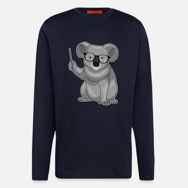 Koala Lehrer Pointer - Langarmshirt - made by SPREAD  - DARK NAVY