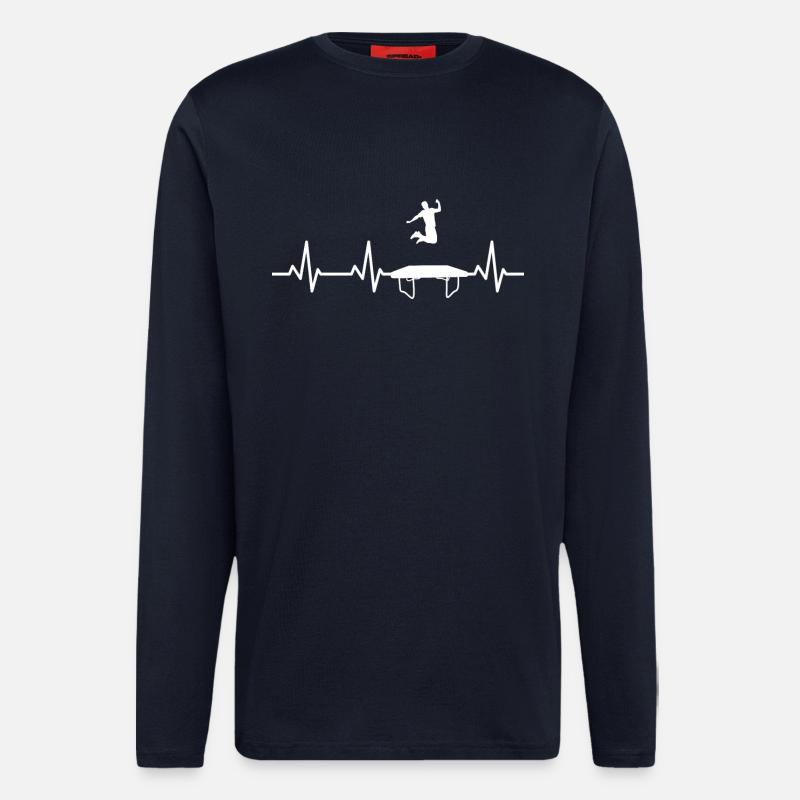 Trampolin Herzschlag - Langarmshirt - made by SPREAD  - DARK NAVY