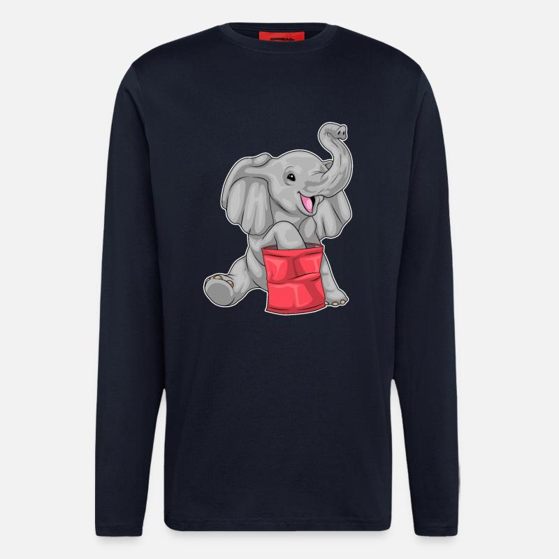Elephant Chips - Longsleeve - made by SPREAD - DARK NAVY