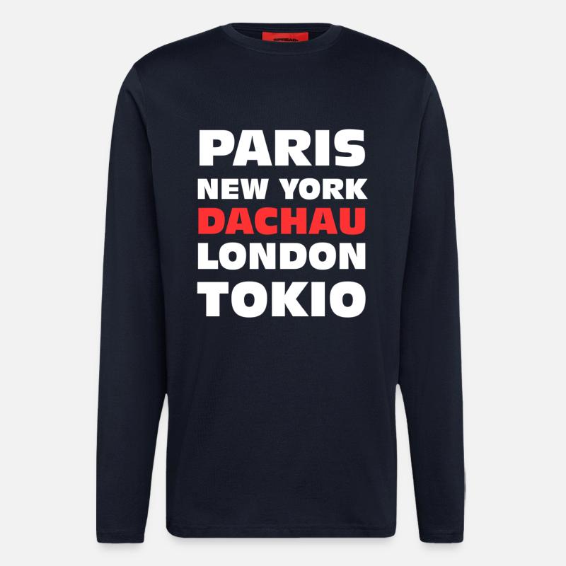 Dachau Geschenk - Langarmshirt - made by SPREAD  - DARK NAVY