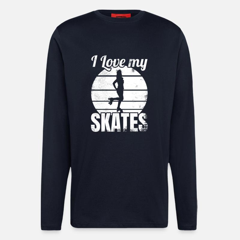 Roller Skating Lover - Longsleeve - made by SPREAD  - DARK NAVY