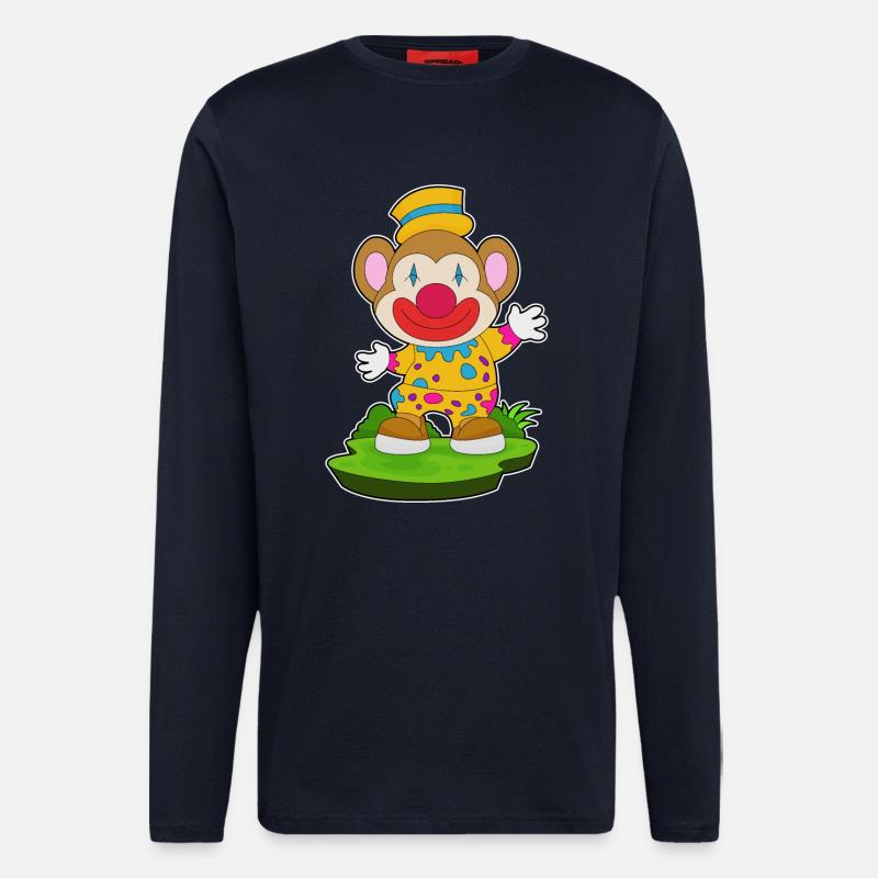 Affe Clown - Langarmshirt - made by SPREAD  - DARK NAVY