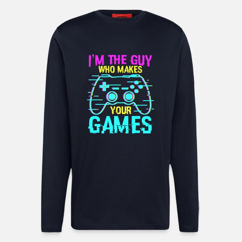 Game Programmer Saying - Longsleeve - made by SPREAD  - DARK NAVY