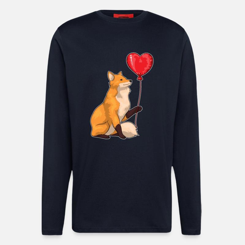 Fox Balloon - Longsleeve - made by SPREAD - DARK NAVY