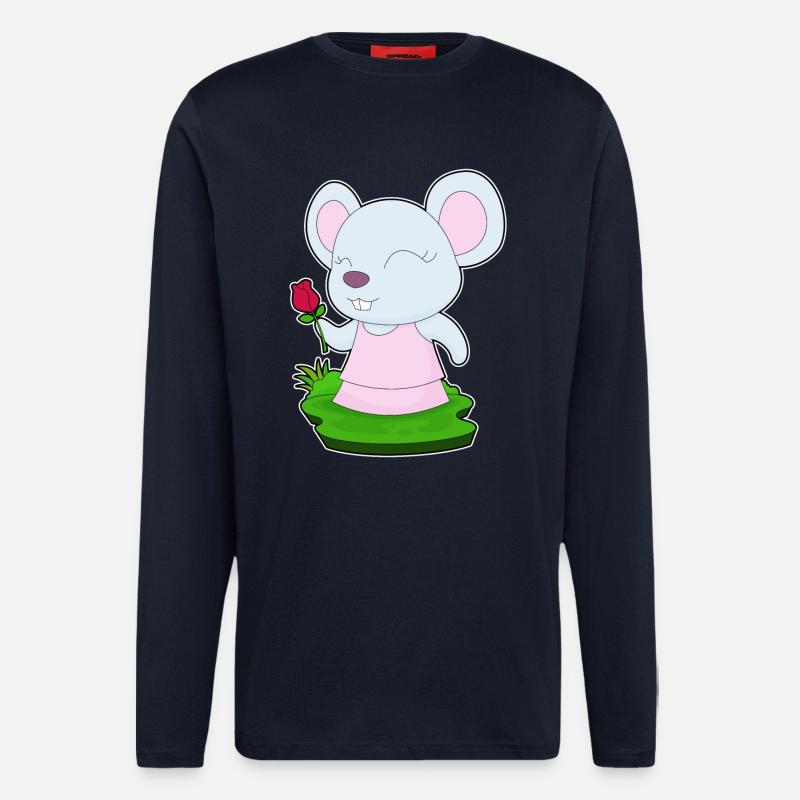 Mouse Rose - Longsleeve - made by SPREAD - DARK NAVY