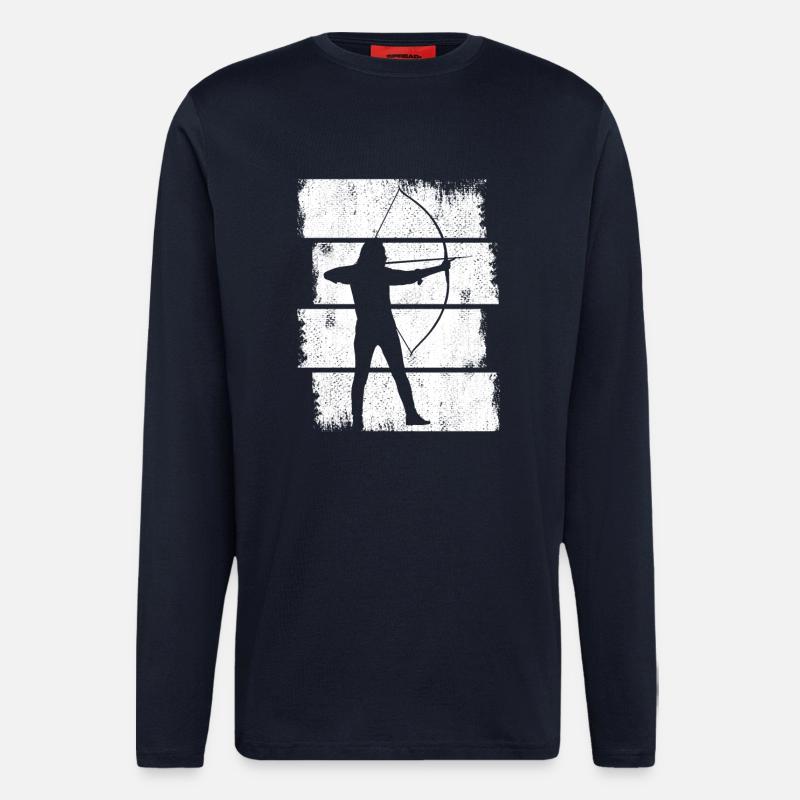 Bogenschütze - Langarmshirt - made by SPREAD  - DARK NAVY