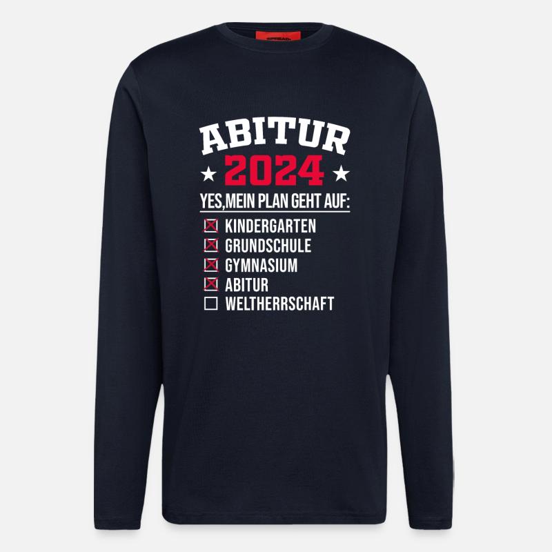 Abitur 2024 - Langarmshirt - made by SPREAD  - DARK NAVY