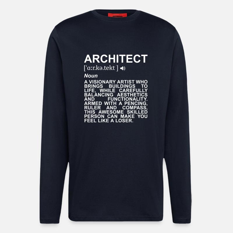 Architect Definition - Longsleeve - made by SPREAD  - DARK NAVY