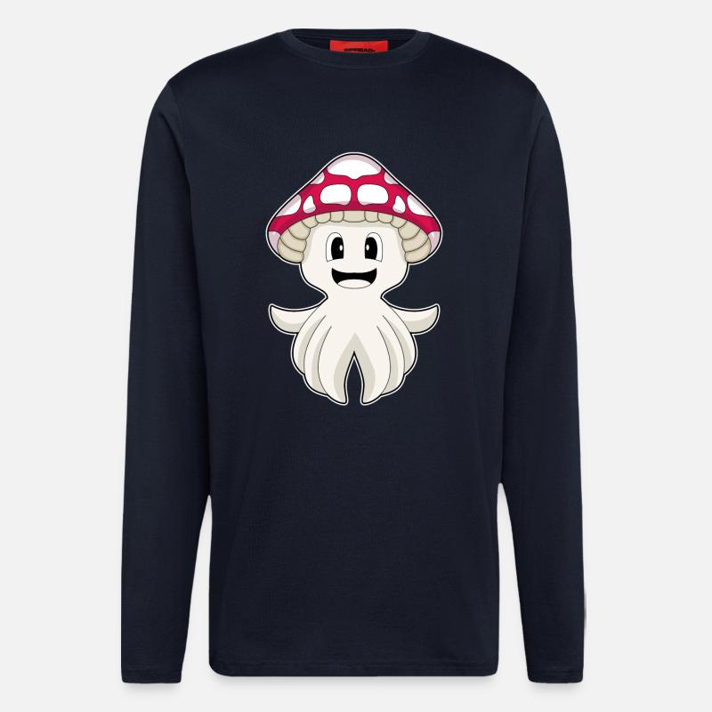 Krake Pilz - Langarmshirt - made by SPREAD  - DARK NAVY