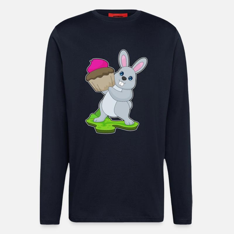 Hase Cupcake - Langarmshirt - made by SPREAD  - DARK NAVY