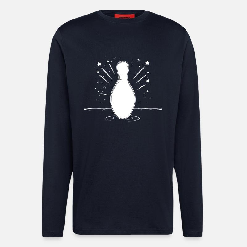 Bowling Pin - Langarmshirt - made by SPREAD  - DARK NAVY