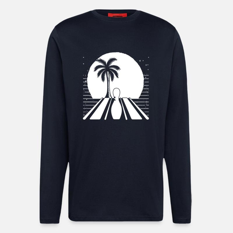 Bowling Grafik - Langarmshirt - made by SPREAD - DARK NAVY