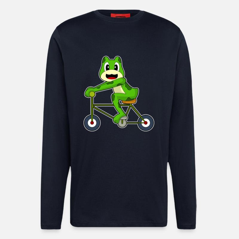 Frog Bicycle - Longsleeve - made by SPREAD - DARK NAVY