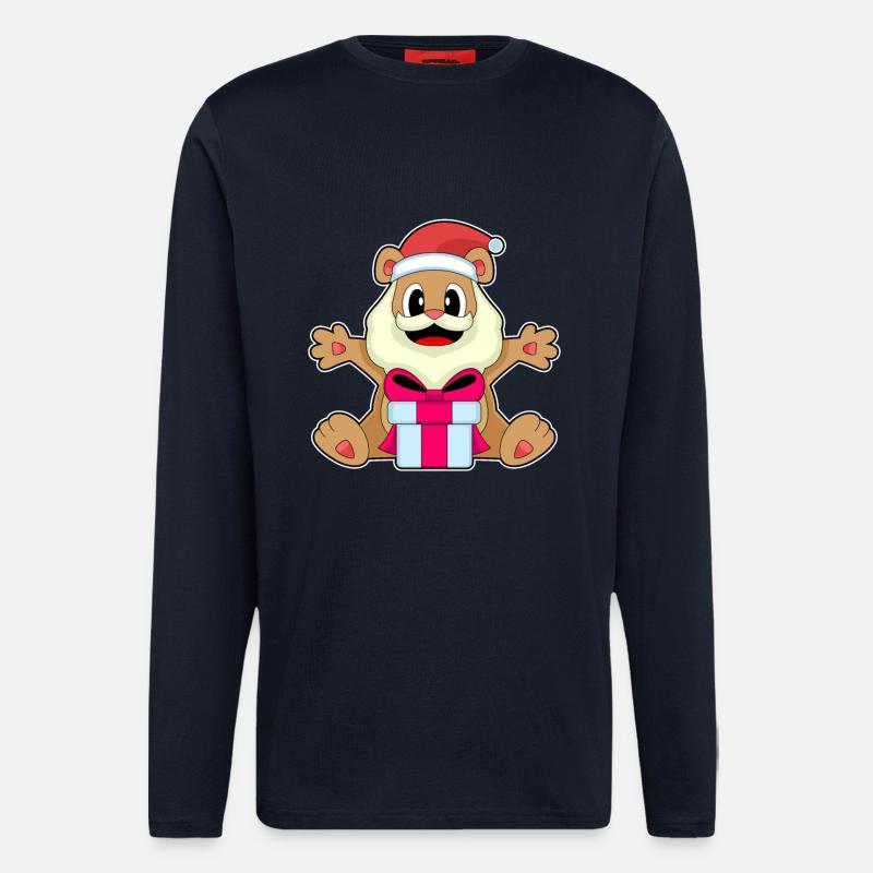 Bear Christmas Package - Longsleeve - made by SPREAD - DARK NAVY