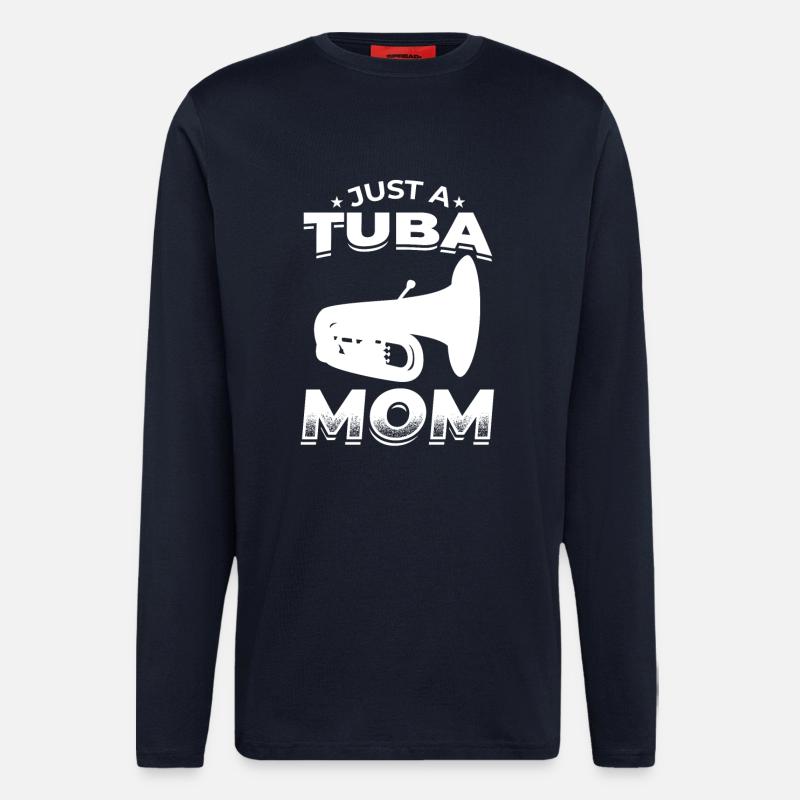Just a Tuba Nut - Longsleeve - made by SPREAD  - DARK NAVY