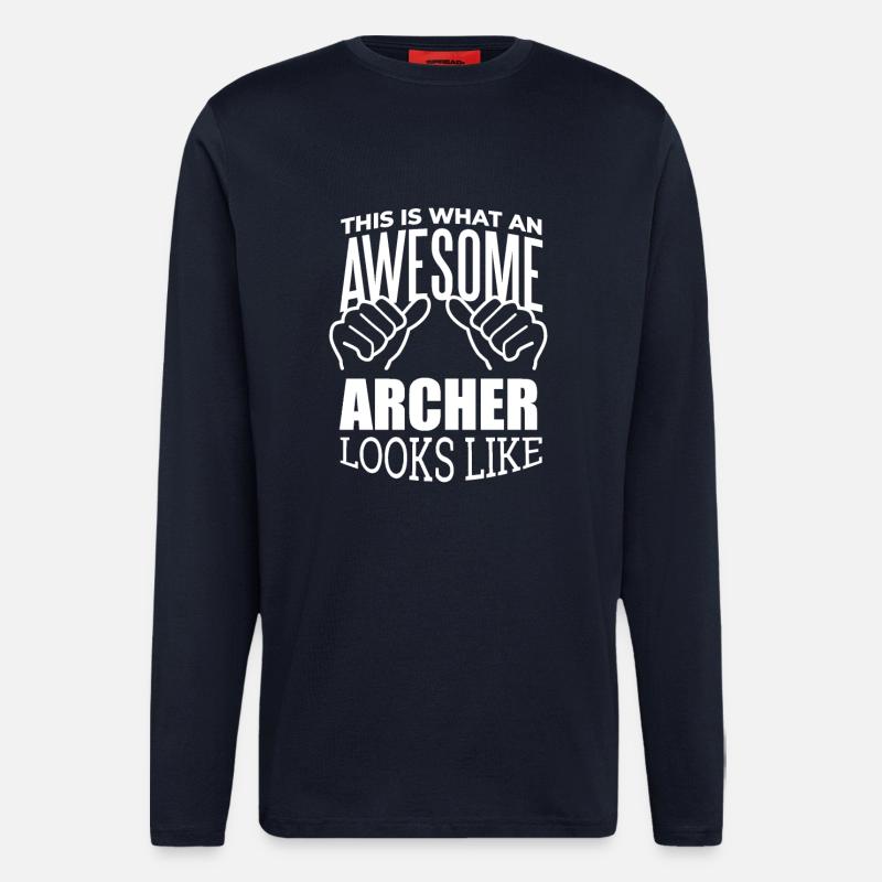 Bogenschießen - Langarmshirt - made by SPREAD - DARK NAVY