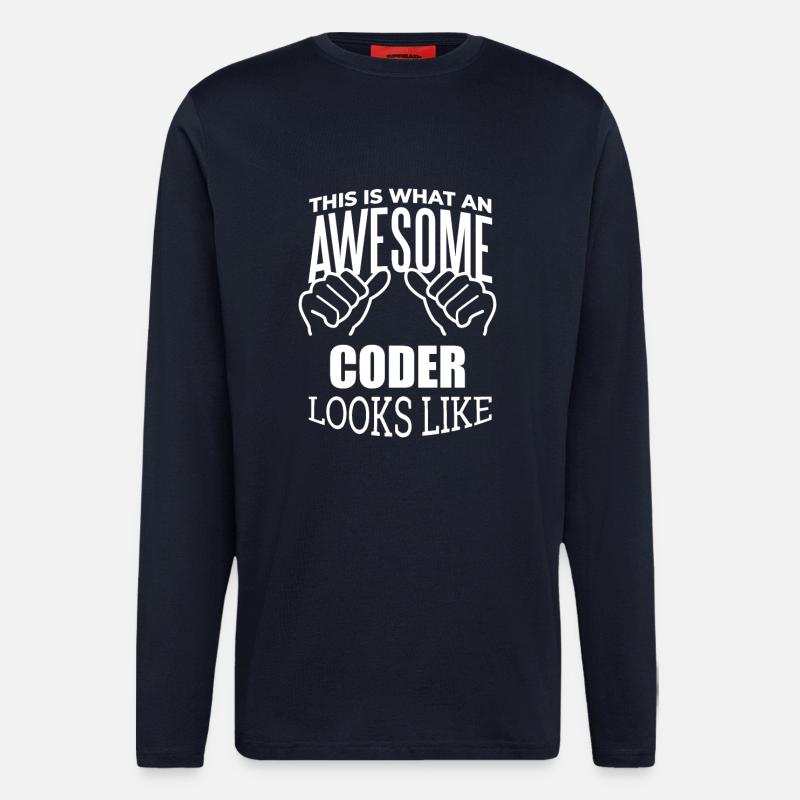 Coder - Longsleeve - made by SPREAD  - DARK NAVY