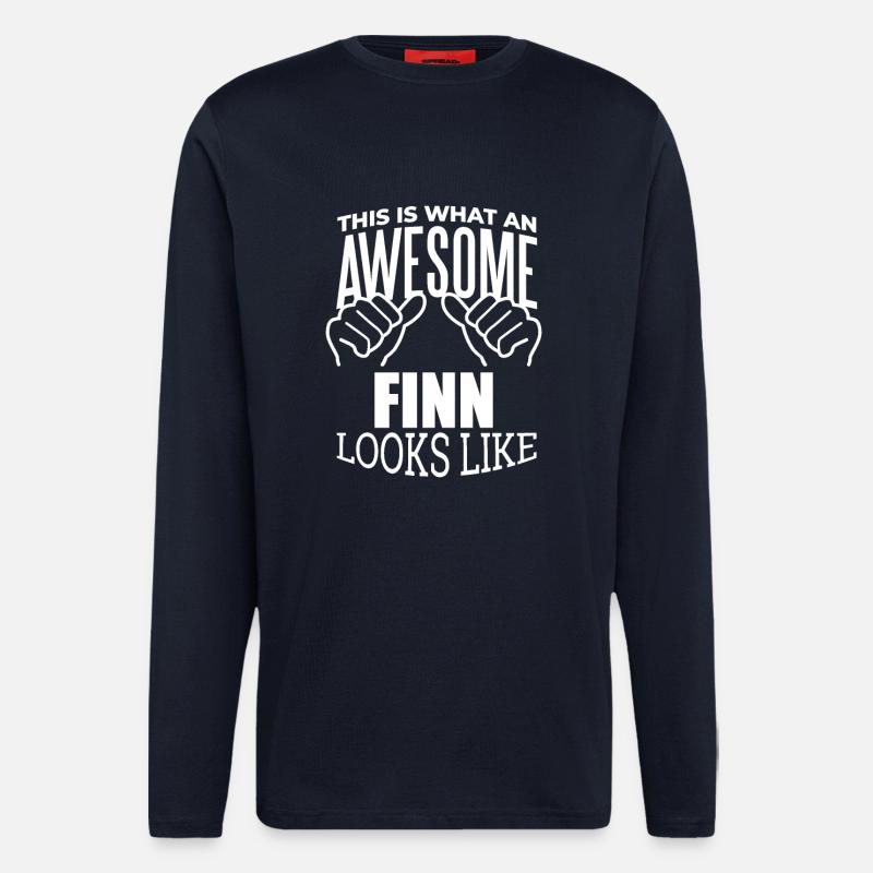 Finnland - Langarmshirt - made by SPREAD  - DARK NAVY