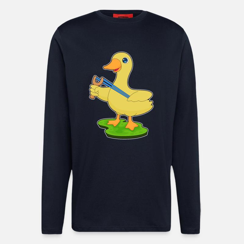 Duck Slingshot - Longsleeve - made by SPREAD  - DARK NAVY