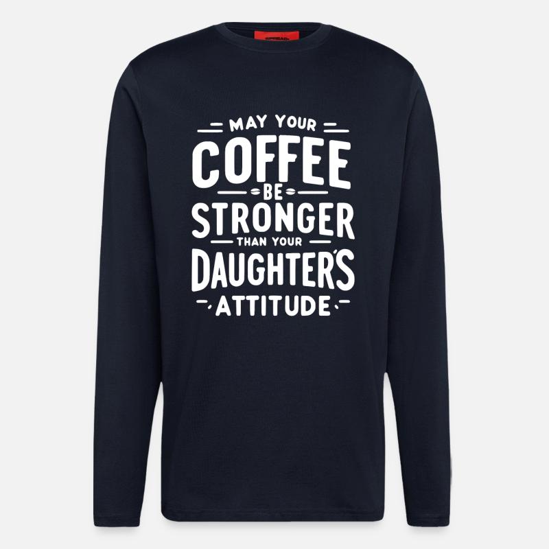 Caffeinated Attitude - Longsleeve - made by SPREAD  - DARK NAVY