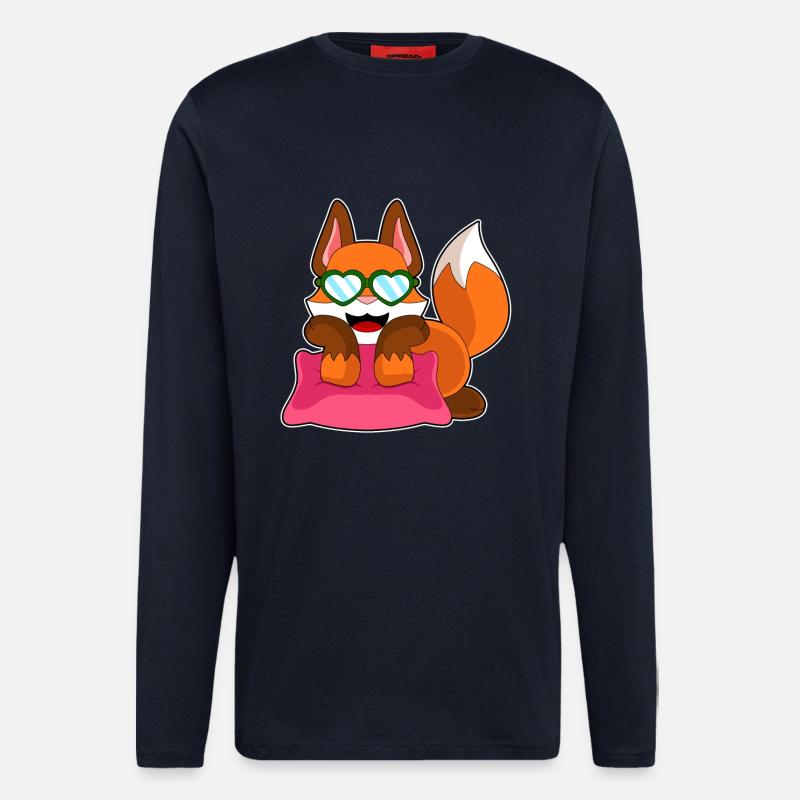 Fuchs Sonnenbrille - Langarmshirt - made by SPREAD - DARK NAVY