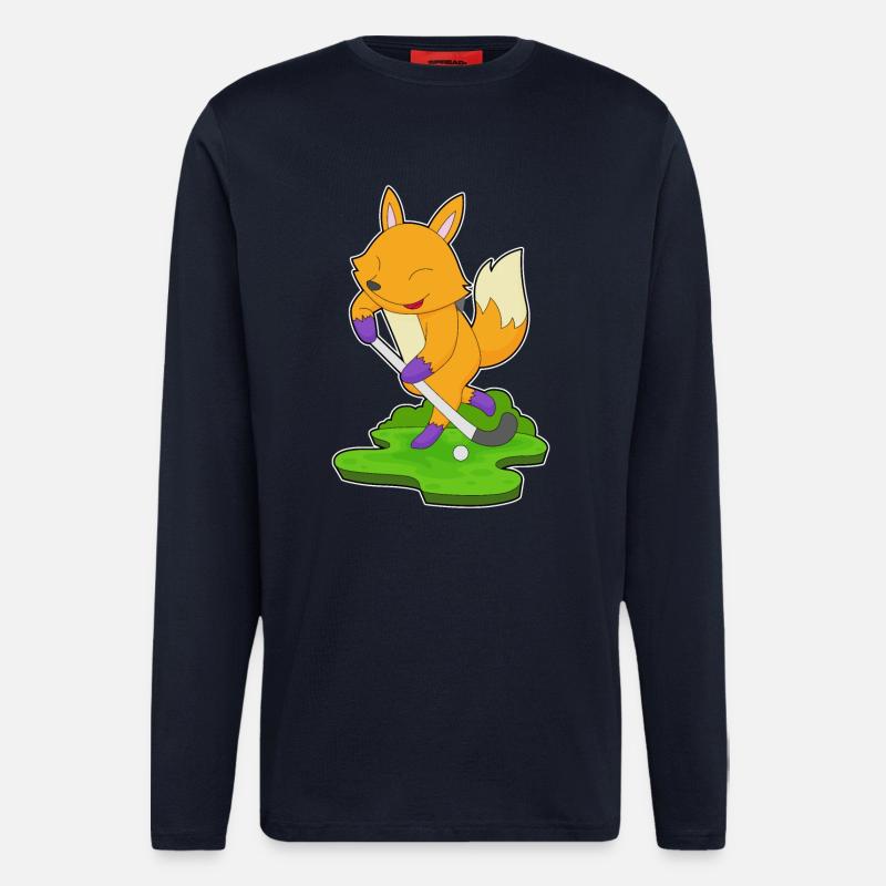 Fuchs Feldhockey Feldhockeyschläger - Langarmshirt - made by SPREAD  - DARK NAVY