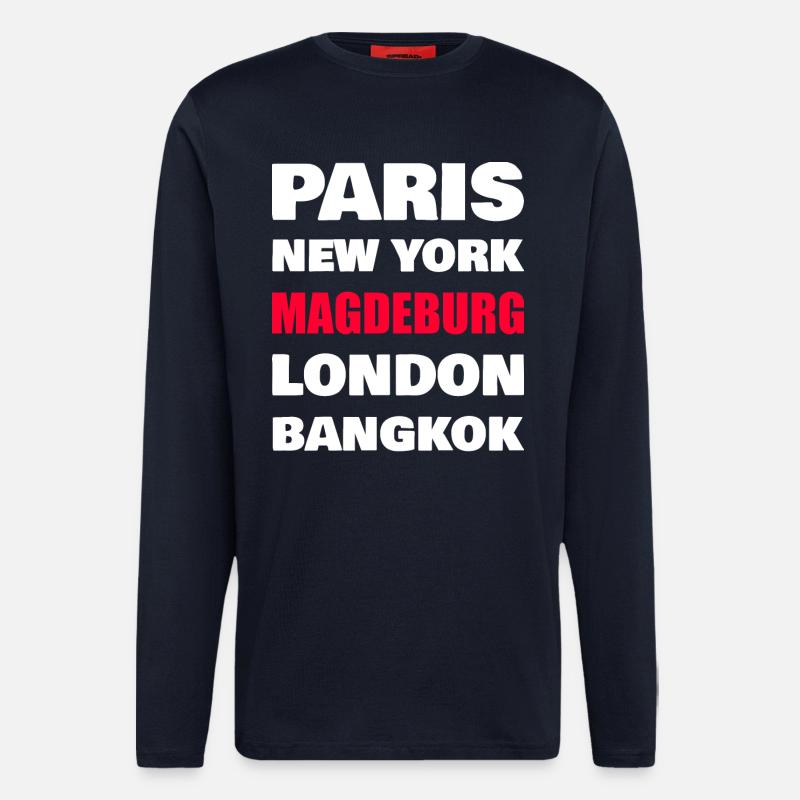 Magdeburg Stadt  - Langarmshirt - made by SPREAD  - DARK NAVY