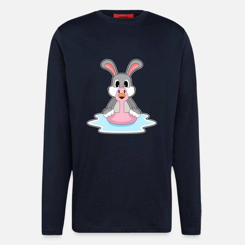 Rabbit Flamingo - Longsleeve - made by SPREAD  - DARK NAVY