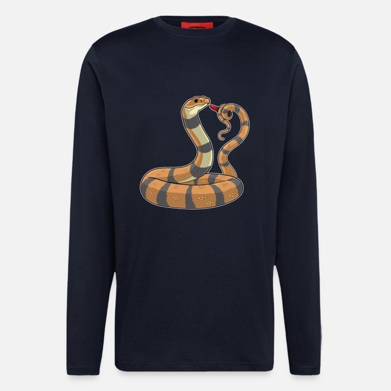 Snake Lipstick - Longsleeve - made by SPREAD - DARK NAVY