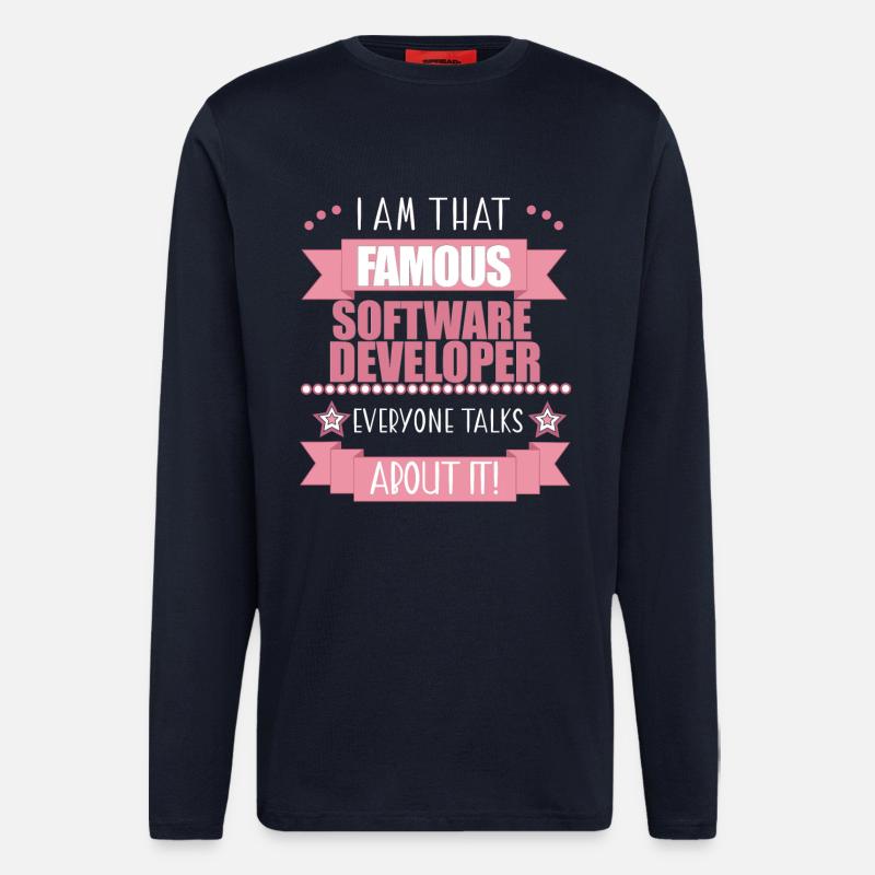 Softwareentwicklerin Beruf Damen Geschenk - Langarmshirt - made by SPREAD  - DARK NAVY