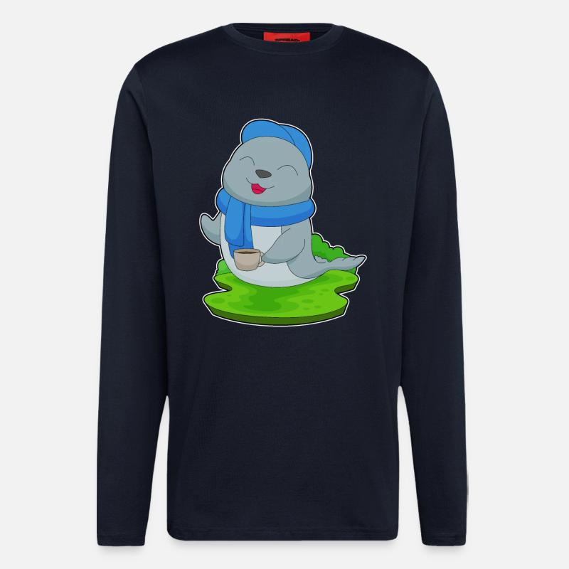 Seal Coffee Mug - Longsleeve - made by SPREAD  - DARK NAVY
