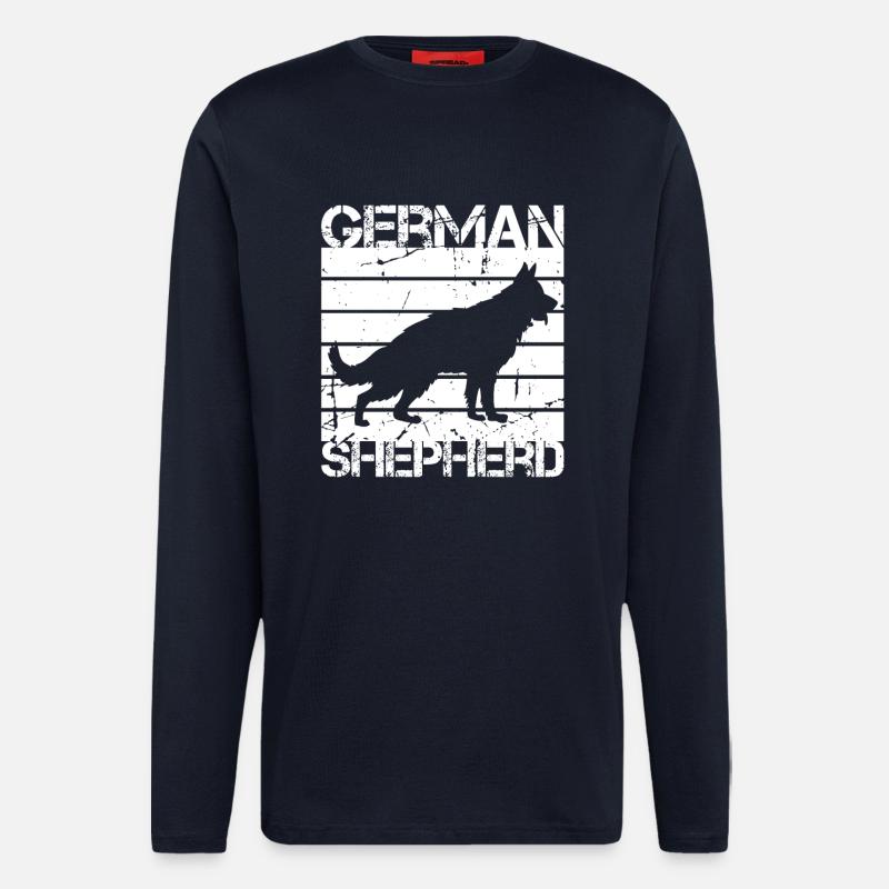 Deutscher Schäferhund - Langarmshirt - made by SPREAD  - DARK NAVY