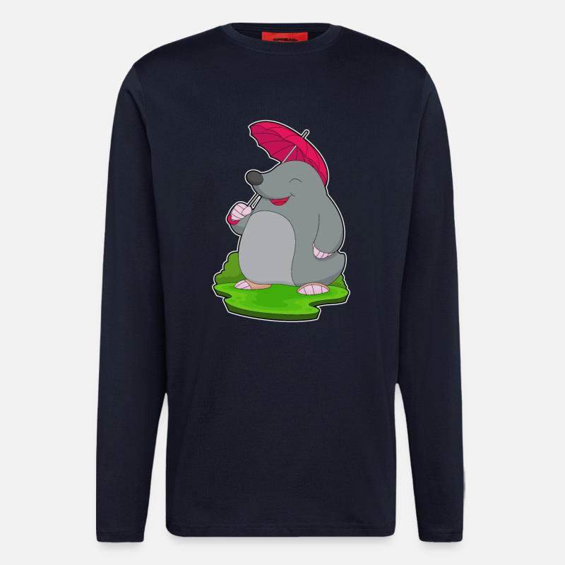 Mole Umbrella - Longsleeve - made by SPREAD  - DARK NAVY