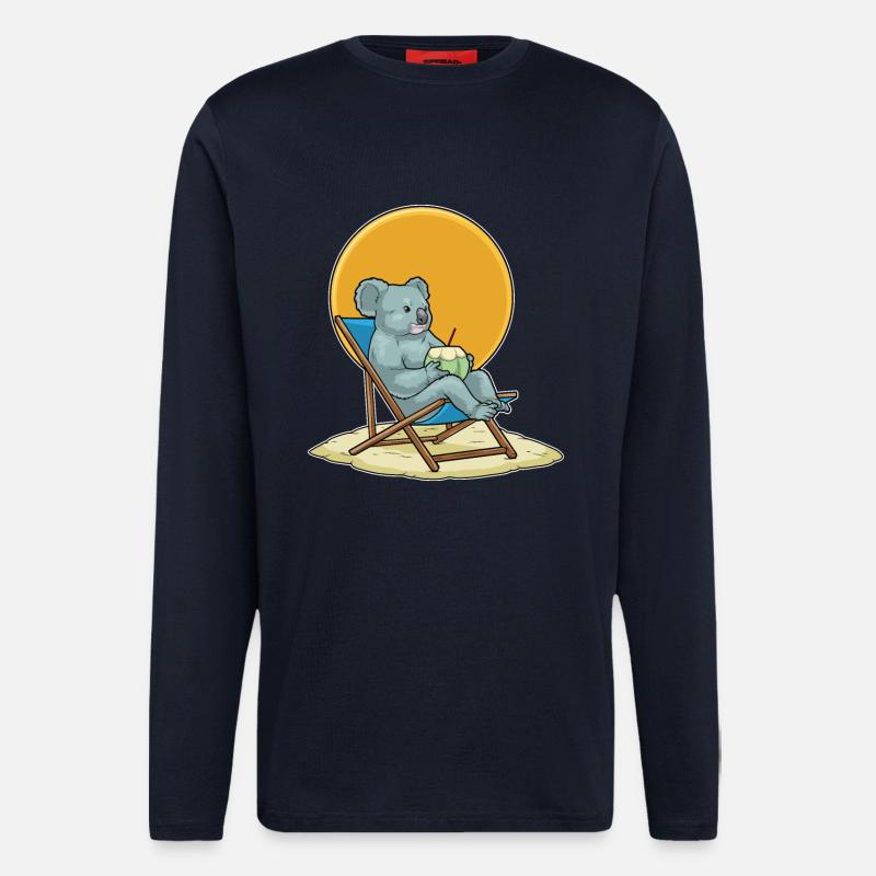 Koala Sommer Liege - Langarmshirt - made by SPREAD - DARK NAVY