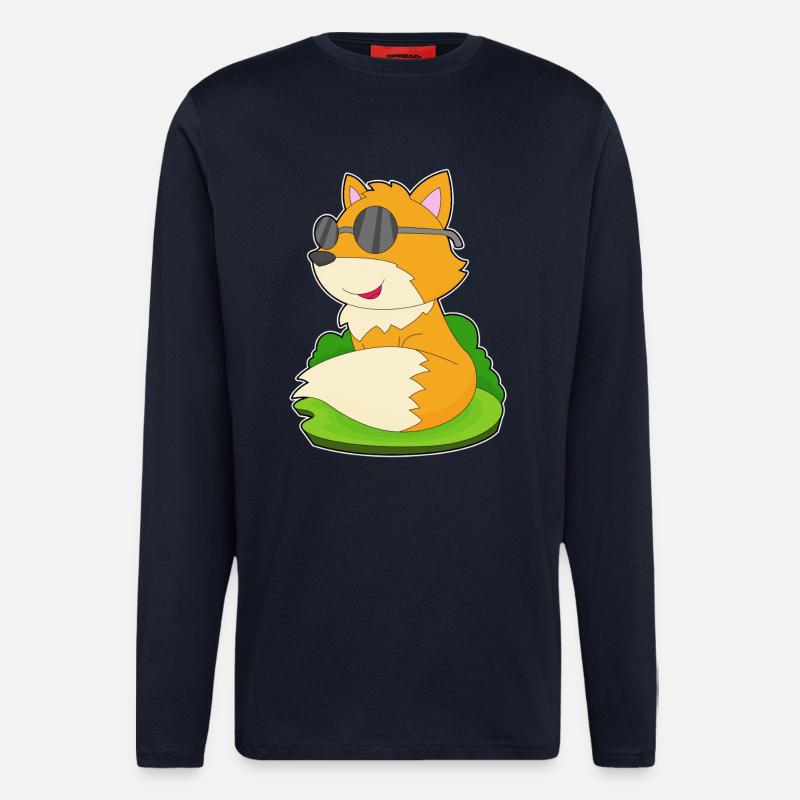 Fuchs Sonnenbrille - Langarmshirt - made by SPREAD  - DARK NAVY